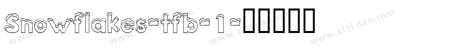 Snowflakes-tfb-1字体转换