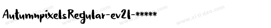 AutumnpixelsRegular-ev2l字体转换