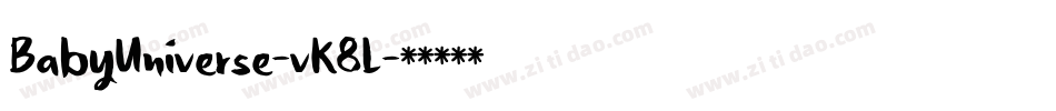 BabyUniverse-vK8L字体转换