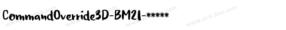 CommandOverride3D-BM2l字体转换