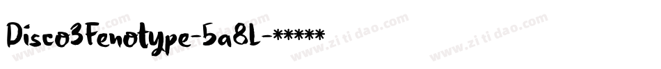 Disco3Fenotype-5a8L字体转换
