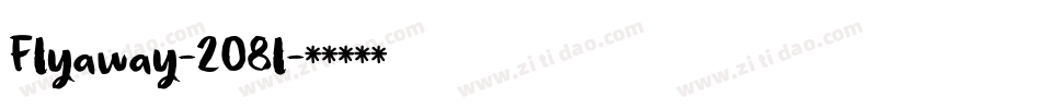 Flyaway-2O8l字体转换