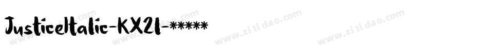JusticeItalic-KX2l字体转换 JusticeItalic-KX2l字体转换