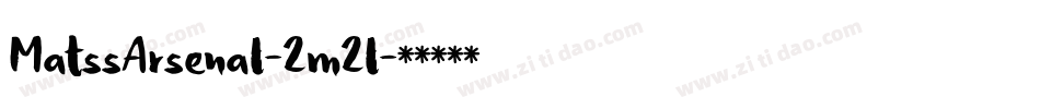 MatssArsenal-2m2l字体转换