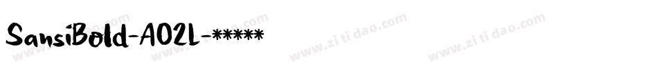 SansiBold-AO2L字体转换