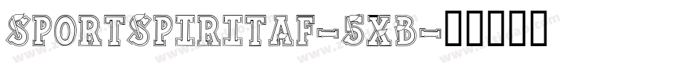 SportSpiritAf-5XB字体转换