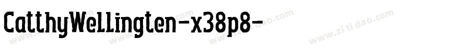CatthyWellingten-x38p8字体转换