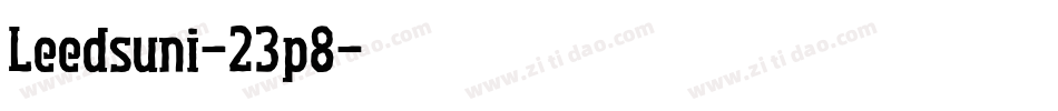 Leedsuni-23p8字体转换 Leedsuni-23p8字体转换
