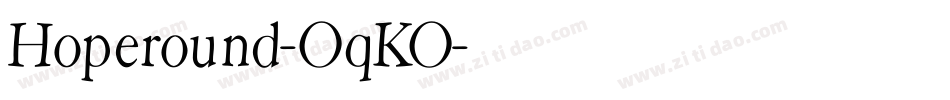 Hoperound-OqKO字体转换