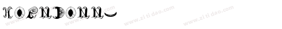 HORNDONN字体转换