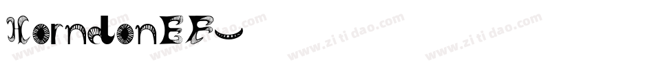 HorndonEF字体转换