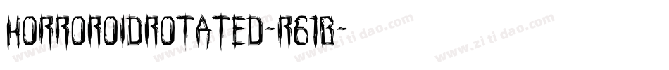 HorroroidRotated-r61B字体转换