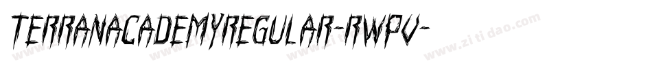 TerranAcademyRegular-RWpV字体转换