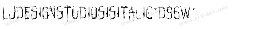 LjDesignStudiosIsItalic-D86W字体转换