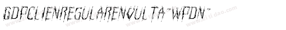 BdpClienRegularEnvulta-WPdn字体转换
