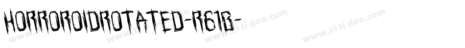 HorroroidRotated-r61B字体转换