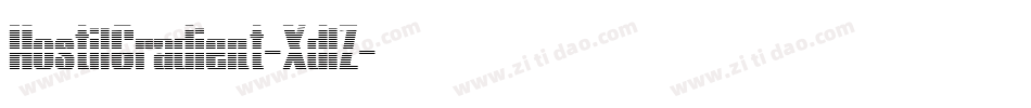 HostilGradient-XdlZ字体转换