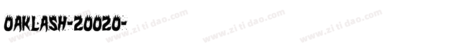 Oaklash-2OO2o字体转换