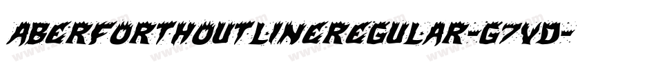 AberforthOutlineRegular-G7VD字体转换