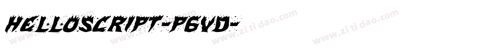 Helloscript-p6Vd字体转换