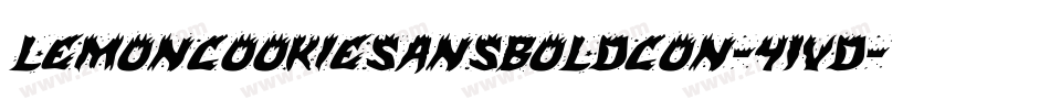 Lemoncookiesansboldcon-41vD字体转换