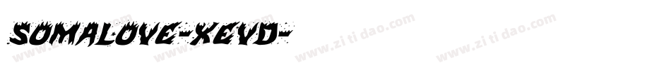 Somalove-XEVd字体转换