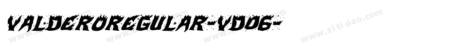 ValderoRegular-Vd06字体转换