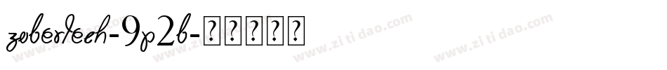 ZuberTech-9P2B字体转换 ZuberTech-9P2B字体转换