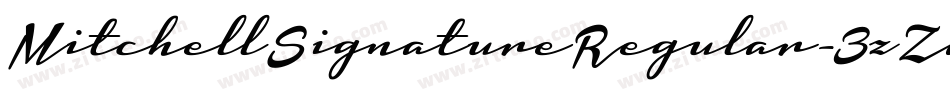 MitchellSignatureRegular-3zZdZ字体转换