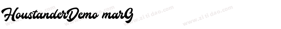 HoustanderDemo-marG字体转换