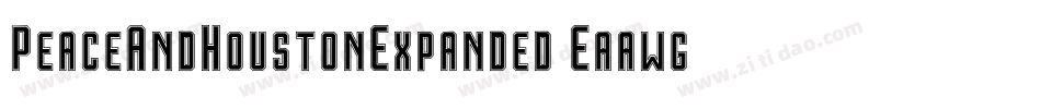 PeaceAndHoustonExpanded-Eaawg字体转换