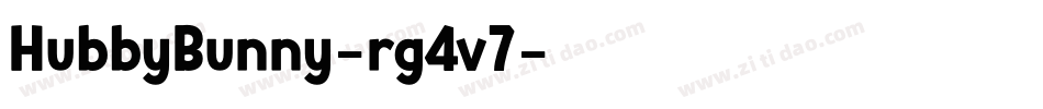 HubbyBunny-rg4v7字体转换