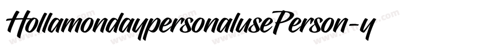 HollamondaypersonalusePerson-yw1Oe字体转换
