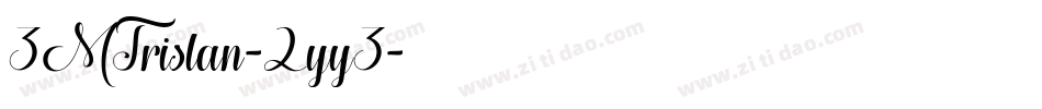 3MTrislan-2yy3字体转换