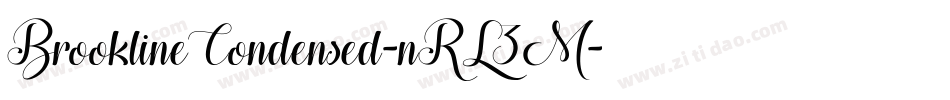 BrooklineCondensed-nRL3M字体转换