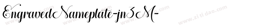 EngravedNameplate-jn3M字体转换