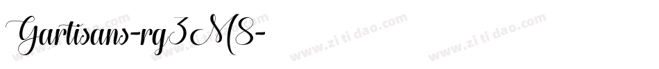 Gartisans-rg3M8字体转换 Gartisans-rg3M8字体转换