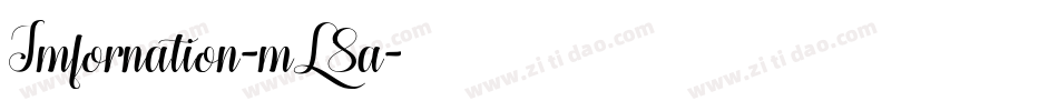 Imfornation-mL8a字体转换