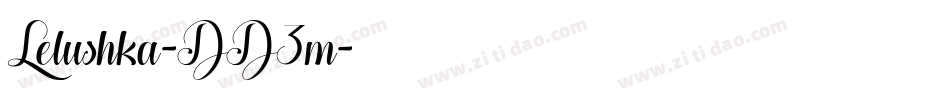 Lelushka-DD3m字体转换