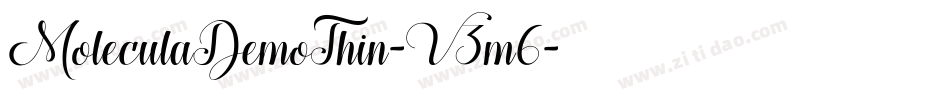 MoleculaDemoThin-V3m6字体转换