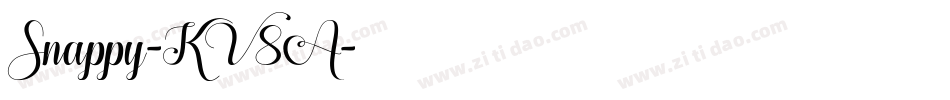 Snappy-KV8A字体转换 Snappy-KV8A字体转换