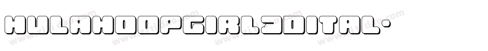 hulahoopgirl3dital字体转换