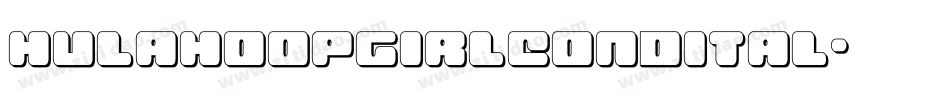 hulahoopgirlcondital字体转换