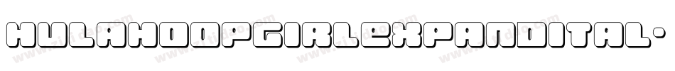 hulahoopgirlexpandital字体转换