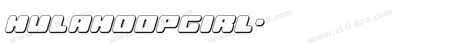 hulahoopgirl字体转换