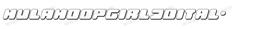 hulahoopgirl3dital字体转换