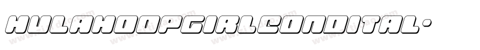 hulahoopgirlcondital字体转换