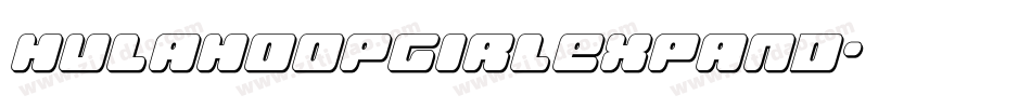hulahoopgirlexpand字体转换