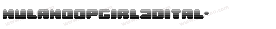 hulahoopgirl3dital字体转换