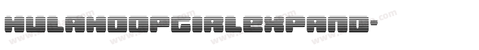 hulahoopgirlexpand字体转换
